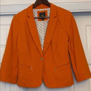 Vibrant Orange Blazer by GR